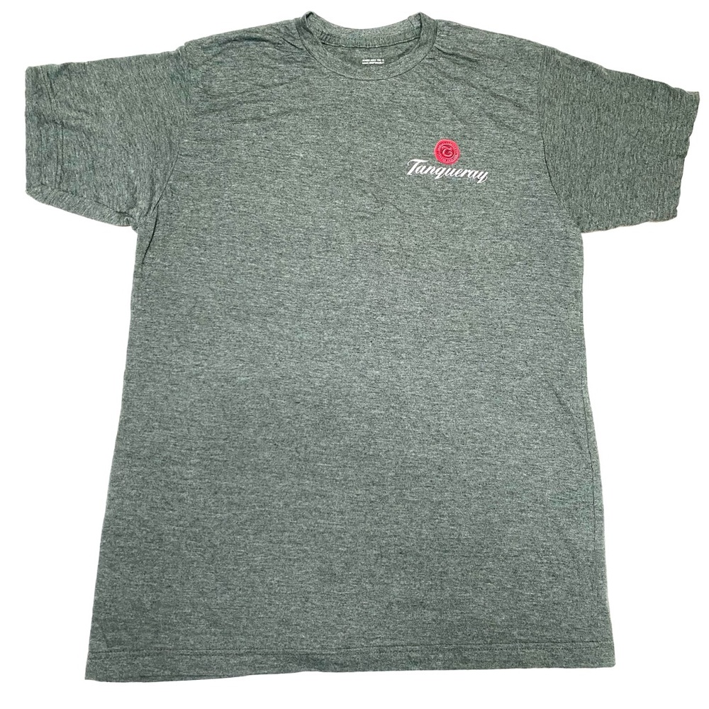 NEW Vintage Tanqueray Gin Red Logo Men's Size M Gray Premium T-Shirt